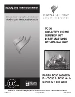 Town & Country Fireplaces TC36.NG02DN Installation Instructions Manual preview