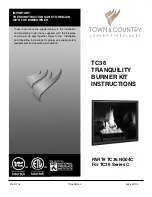 Предварительный просмотр 1 страницы Town & Country Fireplaces TC36.NG04C Instructions Manual