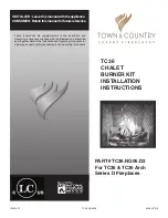 Town & Country Fireplaces TC36.NG06.D2 Installation Instructions Manual preview