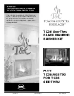 Preview for 1 page of Town & Country Fireplaces TC36.NGST03 Installation Manual