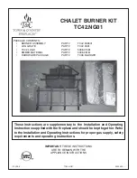 Preview for 1 page of Town & Country Fireplaces TC42.NG01 User Manual