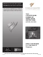 Preview for 1 page of Town & Country Fireplaces TC42.NG02DN Installation Instructions Manual