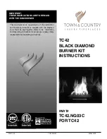 Preview for 1 page of Town & Country Fireplaces TC42.NG03C Instruction Manual