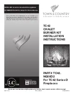 Preview for 1 page of Town & Country Fireplaces TC42.NG06D2 Installation Instructions Manual