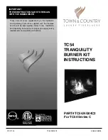 Preview for 1 page of Town & Country Fireplaces TC54.NG04C2 Instructions Manual