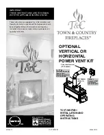 Town & Country Fireplaces TCVT.WSPVB1 Installation And Operating Instructions Manual preview