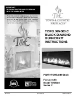 Preview for 1 page of Town & Country Fireplaces TCWS.38NG03.C Instructions Manual