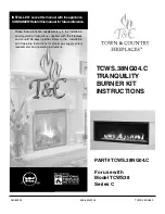 Town & Country Fireplaces TCWS.38NG04.C Instructions For Intallation preview