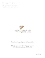 Предварительный просмотр 8 страницы Town & Country Fireplaces TCWS.54LOGDW Installation Instructions Manual