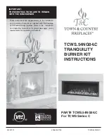 Preview for 1 page of Town & Country Fireplaces TCWS.54NG04.C Instructions Manual