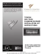 Town & Country Fireplaces TCWS.54NGST03D Installation Instructions Manual preview