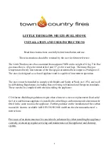 Town & Country Fires Little Thurlow Installation And User Instructions Manual preview