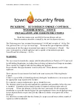 Town & Country Fires Pickering Installation And User Instructions Manual preview