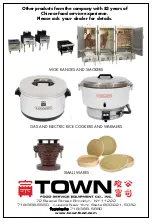 Preview for 5 page of Town Food Service Equipment 39106 Owner'S Manual