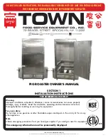 Предварительный просмотр 1 страницы Town Food Service Equipment PR-36 Owner'S Manual