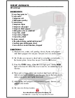 Preview for 9 page of Town Food Service Equipment RiceMaster Owner'S Manual