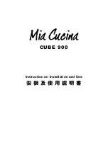 Preview for 2 page of TOWNGAS Mia Cucina CUBE 900 Instruction On Installation And Use