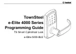 Preview for 1 page of TownSteel e-Elite 4000 Series Programming Manual