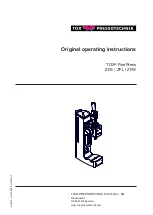 TOX PRESSOTECHNIK FinePress ZFL Original Operating Instructions preview