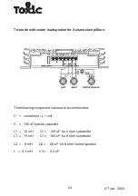 Предварительный просмотр 24 страницы Toxic TOXIC Series Owner'S Manual