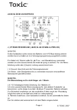 Preview for 4 page of Toxic TXA-400 Owner'S Manual