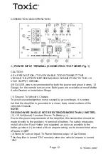 Preview for 12 page of Toxic TXA-400 Owner'S Manual