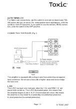 Preview for 13 page of Toxic TXA-400 Owner'S Manual