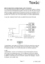 Preview for 21 page of Toxic TXA-400 Owner'S Manual