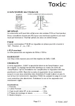 Preview for 23 page of Toxic TXA-400 Owner'S Manual