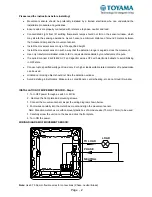 Preview for 2 page of Toyama T 76 254 Technical Manual