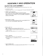 Preview for 7 page of Toyostove DR-86 Operating And Maintenance Instructions Manual