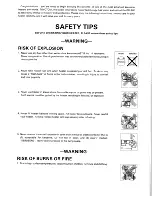 Preview for 2 page of Toyostove DR-86F Operating And Maintenance Instructions Manual