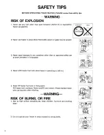 Preview for 3 page of Toyostove KSA-85 Operation And Maintenance Instructions