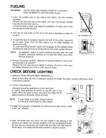 Preview for 8 page of Toyostove KSA-85 Operation And Maintenance Instructions