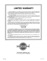 Preview for 18 page of Toyostove KSA-85 Operation And Maintenance Instructions