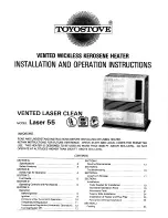 Toyostove Laser 55 Type B User Manual preview