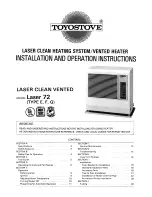 Toyostove Laser 72 Type E User Manual preview