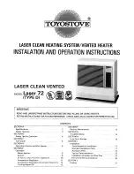 Предварительный просмотр 1 страницы Toyostove Laser 72 User Manual