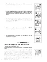 Preview for 3 page of Toyostove LR-350 Operation And Maintenance Instructions