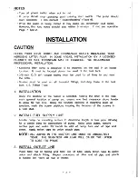 Preview for 3 page of Toyostove OL-A-1 Installation & Operation Manual