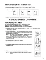 Preview for 15 page of Toyostove RB-2 Operation And Maintenance Instructions