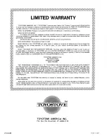 Preview for 20 page of Toyostove RB-2 Operation And Maintenance Instructions