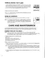 Preview for 10 page of Toyostove RC-11 Operating And Maintenance Instructions Manual