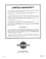 Preview for 16 page of Toyostove RC-37 Operation And Maintenance Instructions