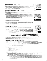 Preview for 10 page of Toyostove RC-37F Operation And Maintenance Instructions