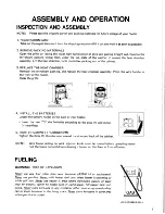 Preview for 6 page of Toyostove RCA-87 Operation And Maintenance Instructions