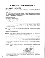 Preview for 11 page of Toyostove RCA-87 Operation And Maintenance Instructions