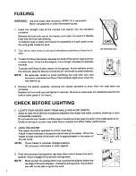 Предварительный просмотр 8 страницы Toyostove TSC-15 Operation And Maintenance Instructions