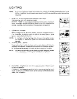 Предварительный просмотр 9 страницы Toyostove TSC-15 Operation And Maintenance Instructions