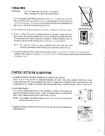 Preview for 8 page of Toyostove WC-105 Operating And Maintenance Instructions Manual